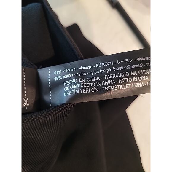 Zara Knit Black Skirting Skinny Leggings Small Goth Grunge Chic Weekend EUC - Picture 9 of 9